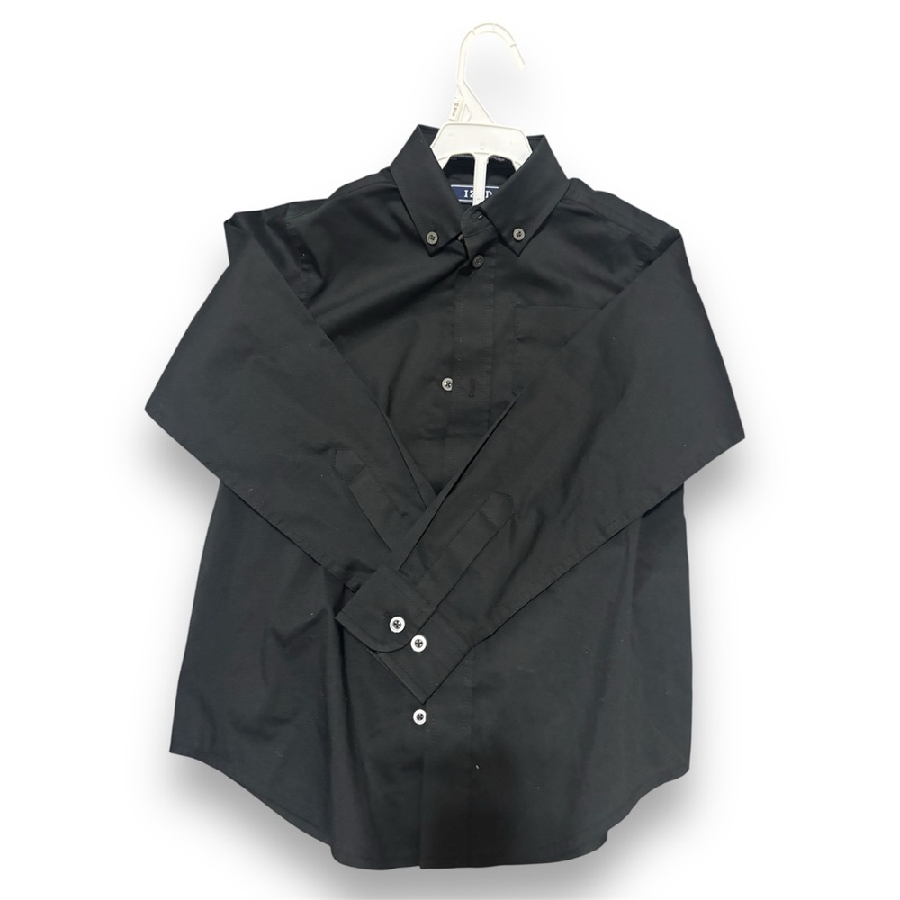 Izod Kids Black Button-Down Shirt
